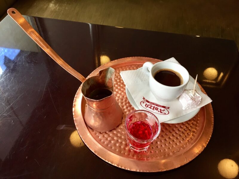The traditional Greek coffee of Chatzis