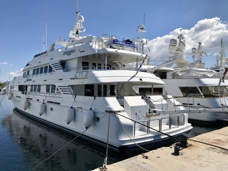 The yachts of the Marina Flisvos