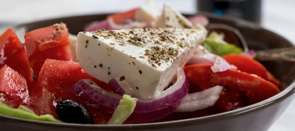 A Greek salad