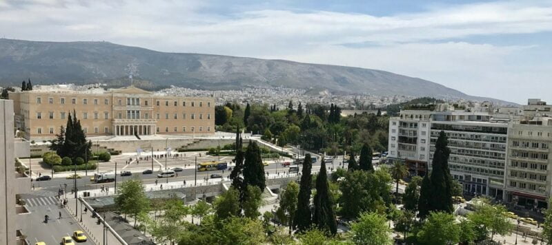 View from restaurant 2 Syntagma Square