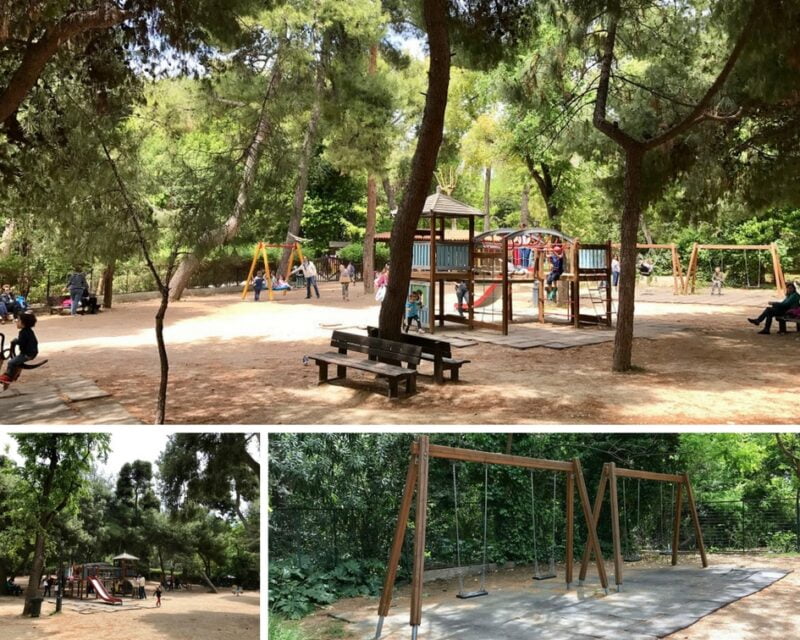 The playground of the National Garden in Athens