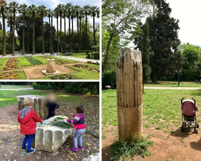 The National Garden Athens with children