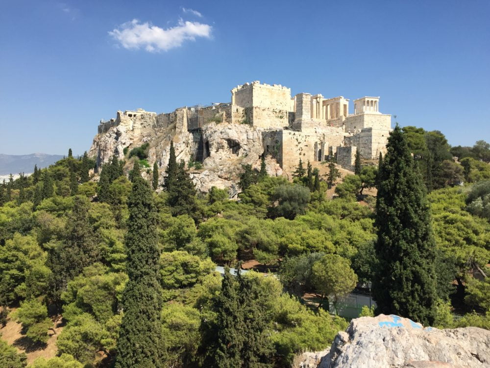 View of the Acropolis from Pnyx Hill
