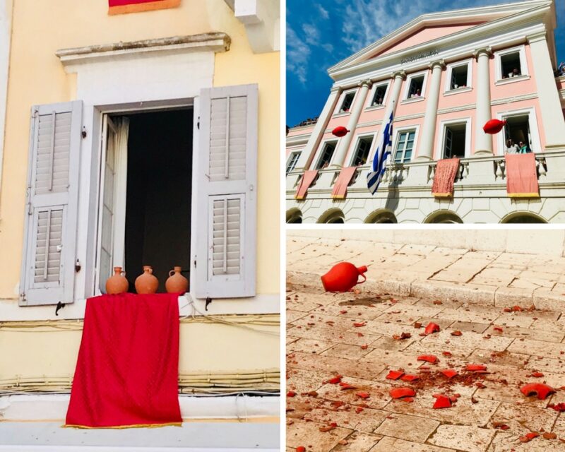 Corfu Easter red jars