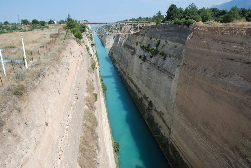 Corinth Canal in Greece
