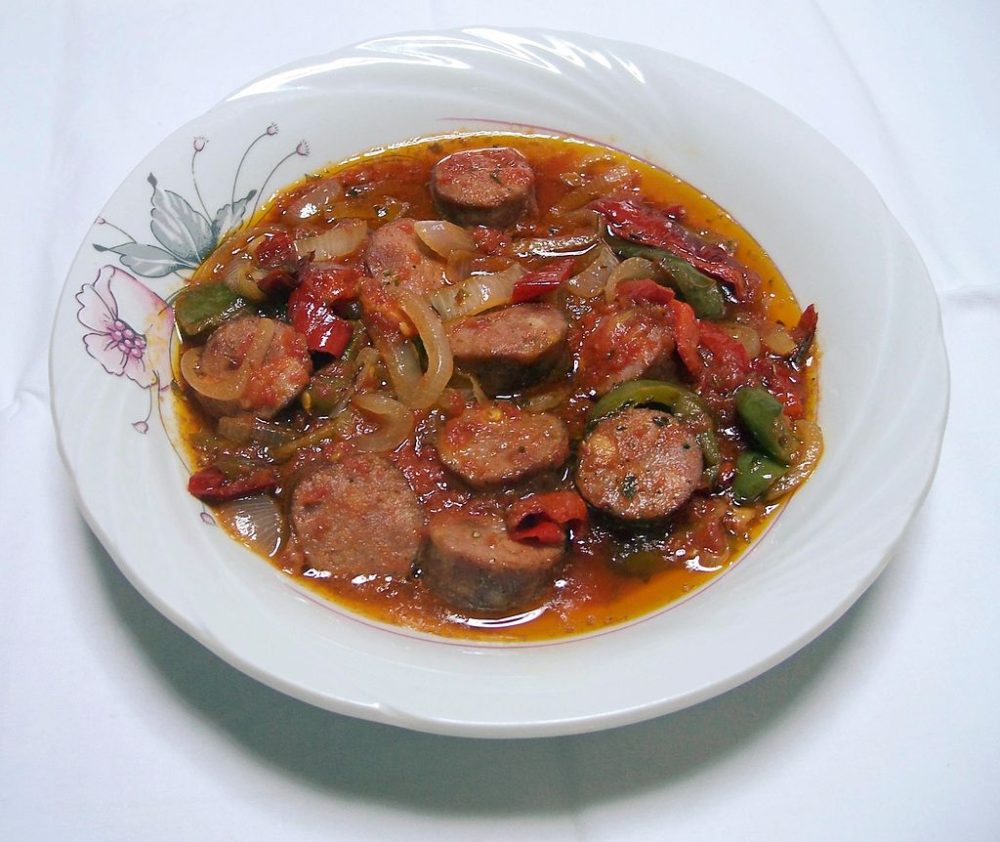 A typical Greek dish: the spetzofaï
