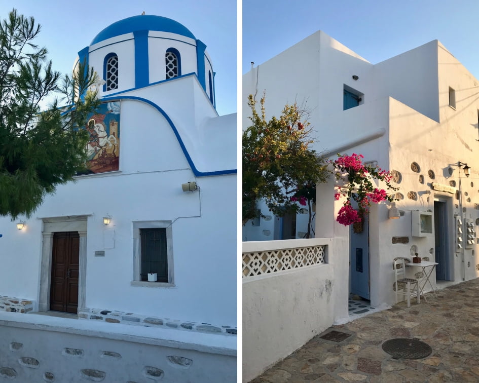 The blue and white village of the Cyclades in Koufonissia