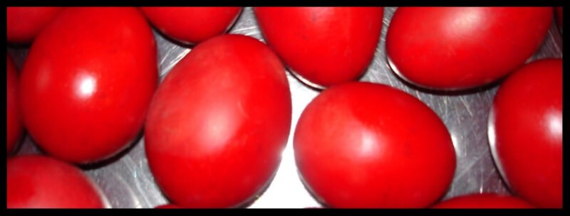 greek easter red eggs