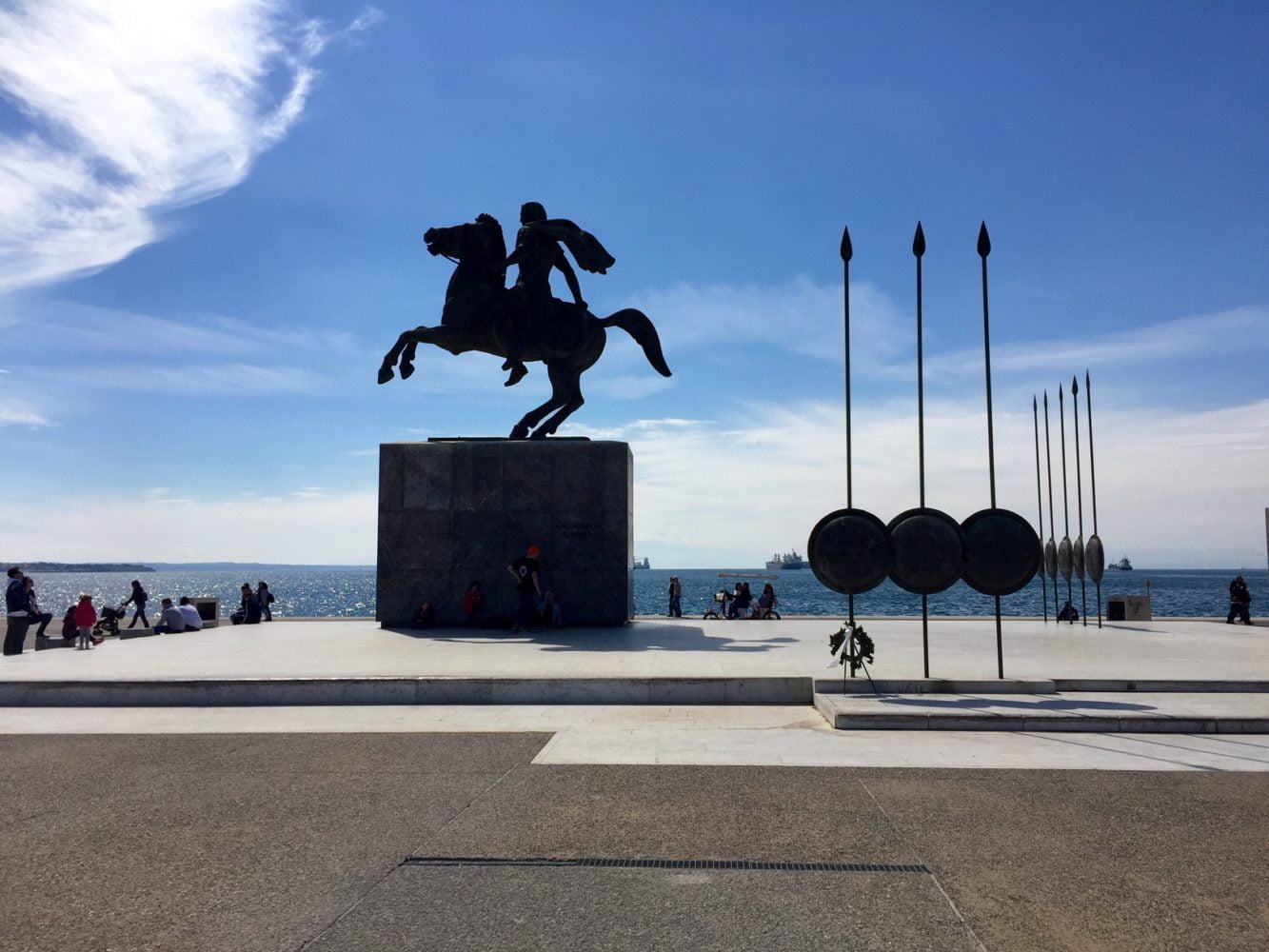 The statue of Alexander the Great in Thessaloniki