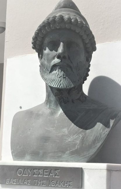 Bust of Ulysses at Vathi in Ithaca