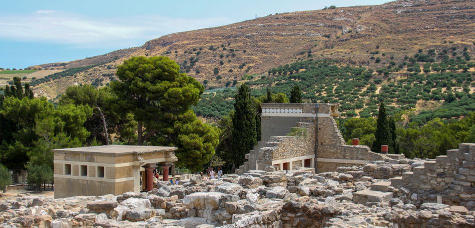 Knossos site in Crete