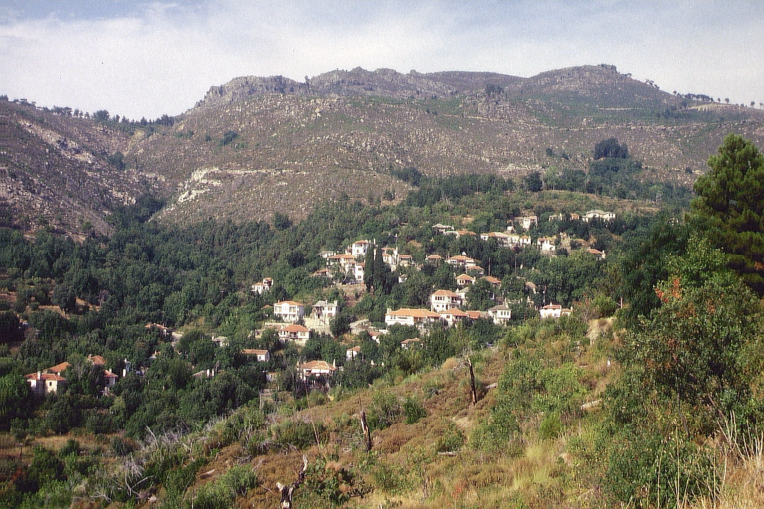 kazaviti Thassos village mountain greece