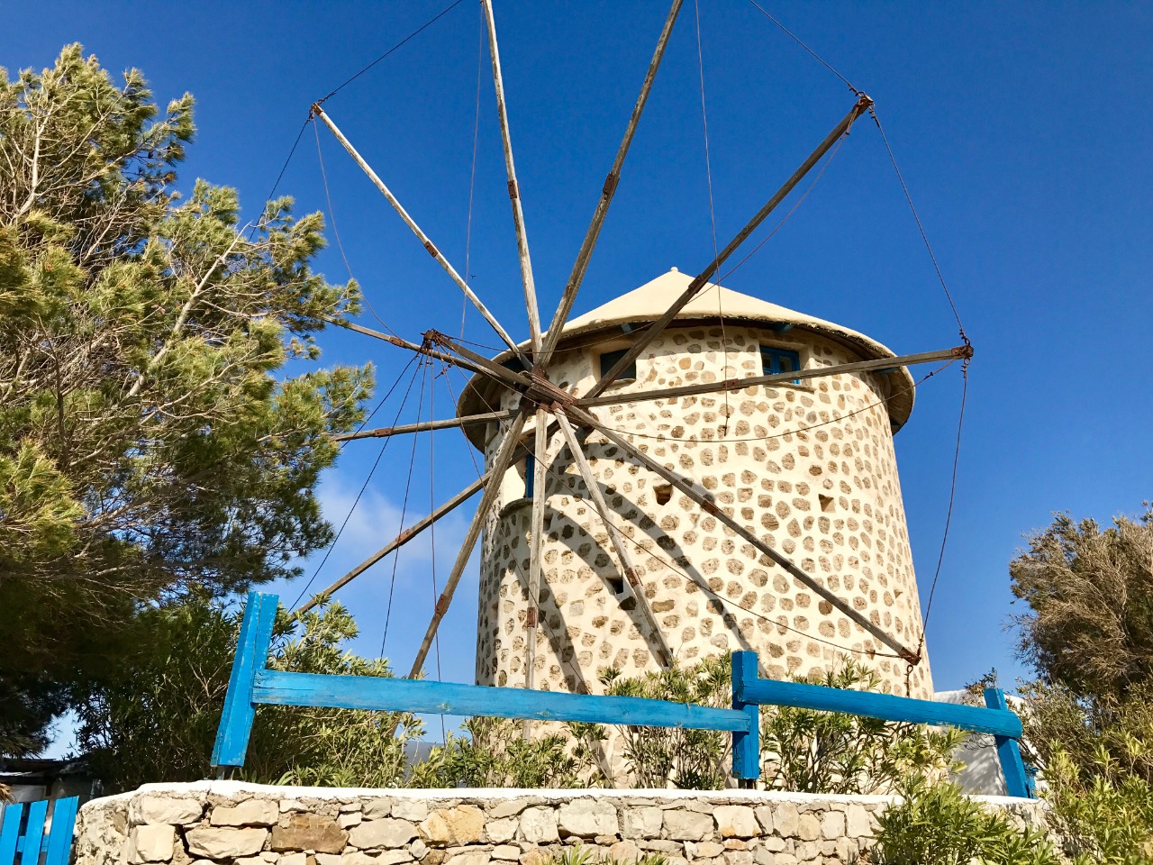 sleeping in a windmill in Cythere, Greece