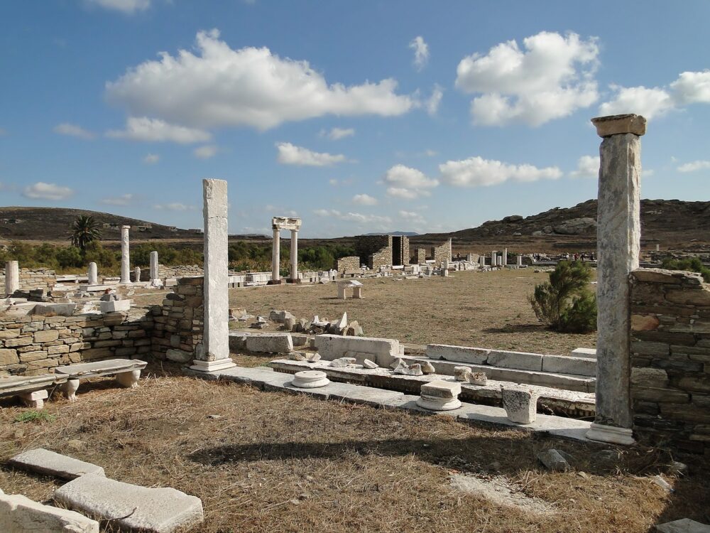 delos greece - island delos greece - archaeological site delos - visit delos - how to go to delos