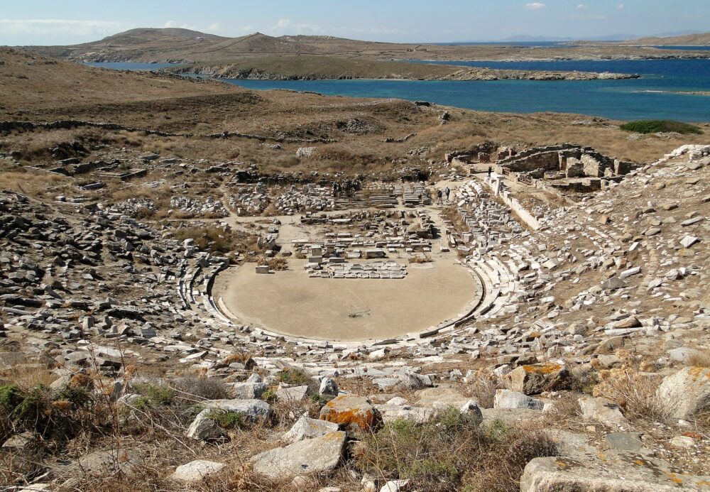delos greece - island delos greece - archaeological site delos - visit delos - how to go to delos