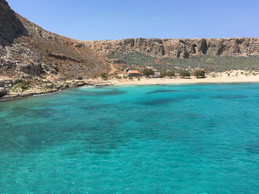 View on the island of Gramvoussa in Crete
