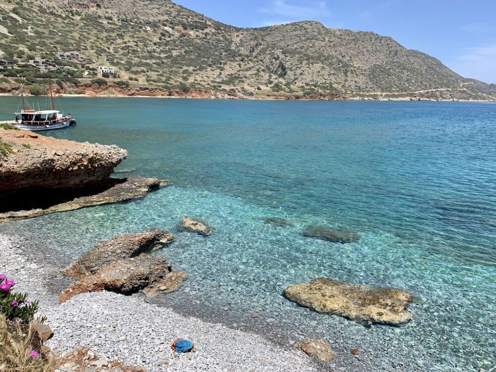 Vacations in Crete: translucent water at Kolokitha beach