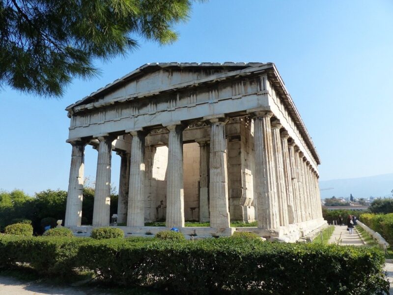 The Temple of Hephaestus in the ancient Agora of Athens
