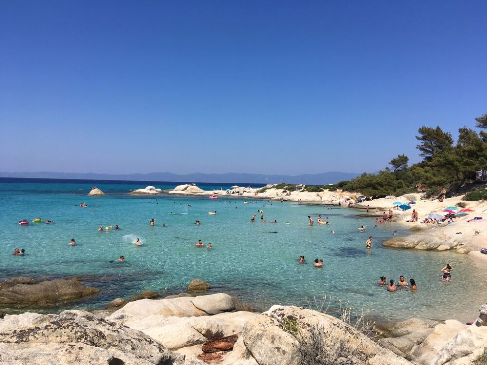 what to do in Halkidiki (Chalkidiki) in Northern Greece: kavourotrypes beach, sithonia