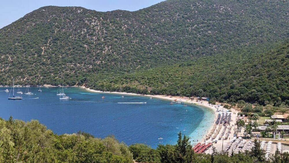 great antisamos beach in cephalonia kefalonia