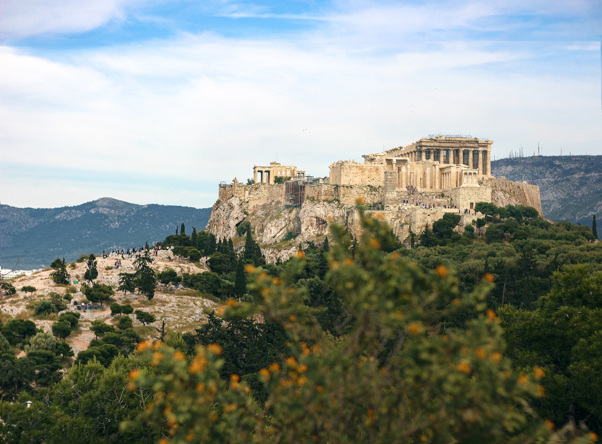 Visit Athens' Areopagus or Mars Hill. View of the Acropolis