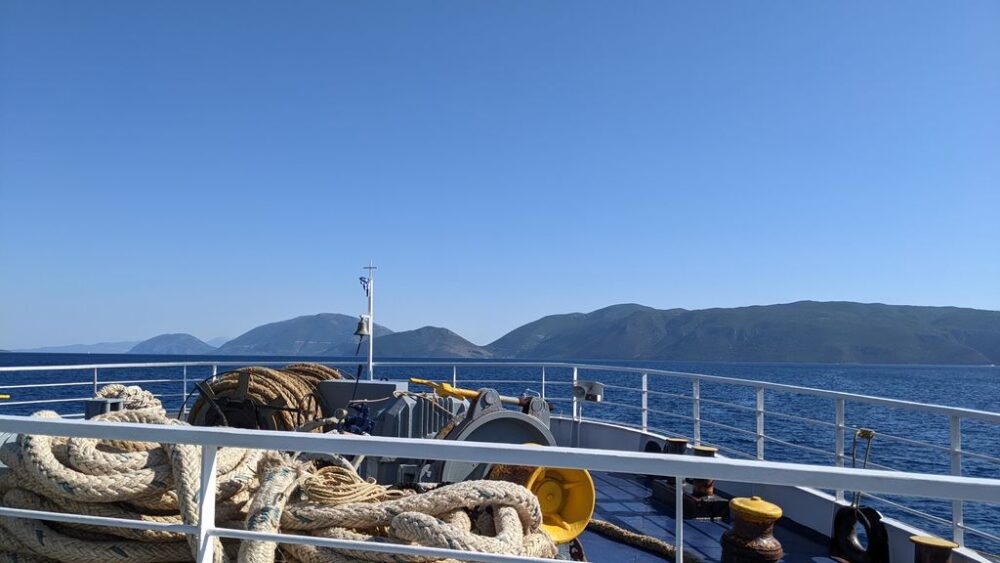 ferry trip in greece