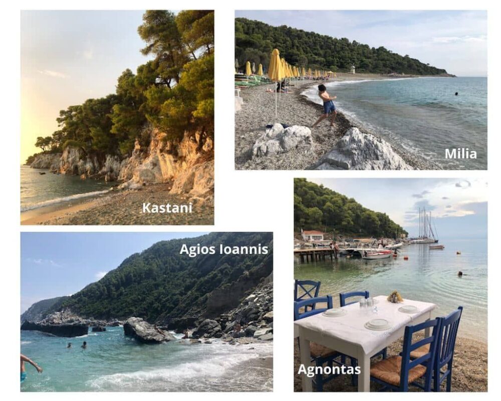 What to see and do in Skopelos, Greece: its beaches Kastani, Agios Ioannis, Milia, Agnontas... Beautiful beaches of Skopelos