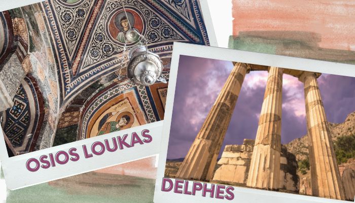 Osios Loukas and Delphi, one day tour
