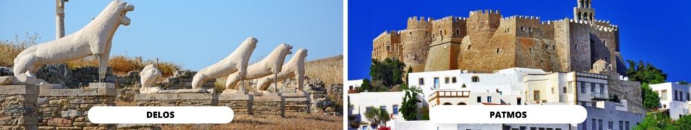 Delos-Patmos: 2 Unesco sites