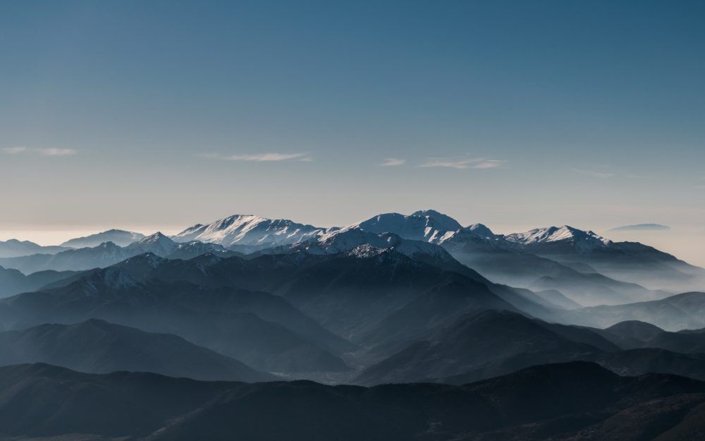 View of the Kalavrita ski resort in Greece