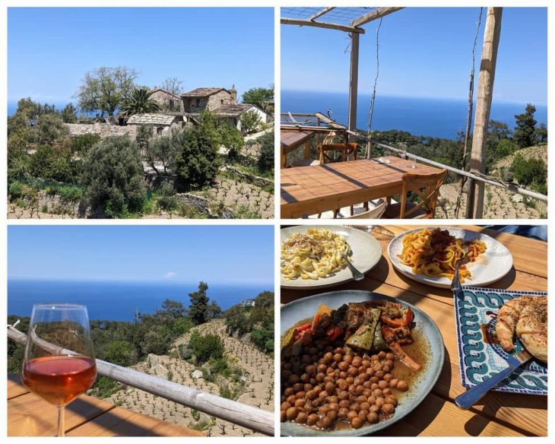 karimalis accommodation, valley and sea views and lunch at Karimalis in Ikaria
