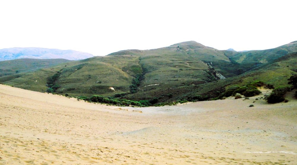 Sand dunes on the island of Limnos
