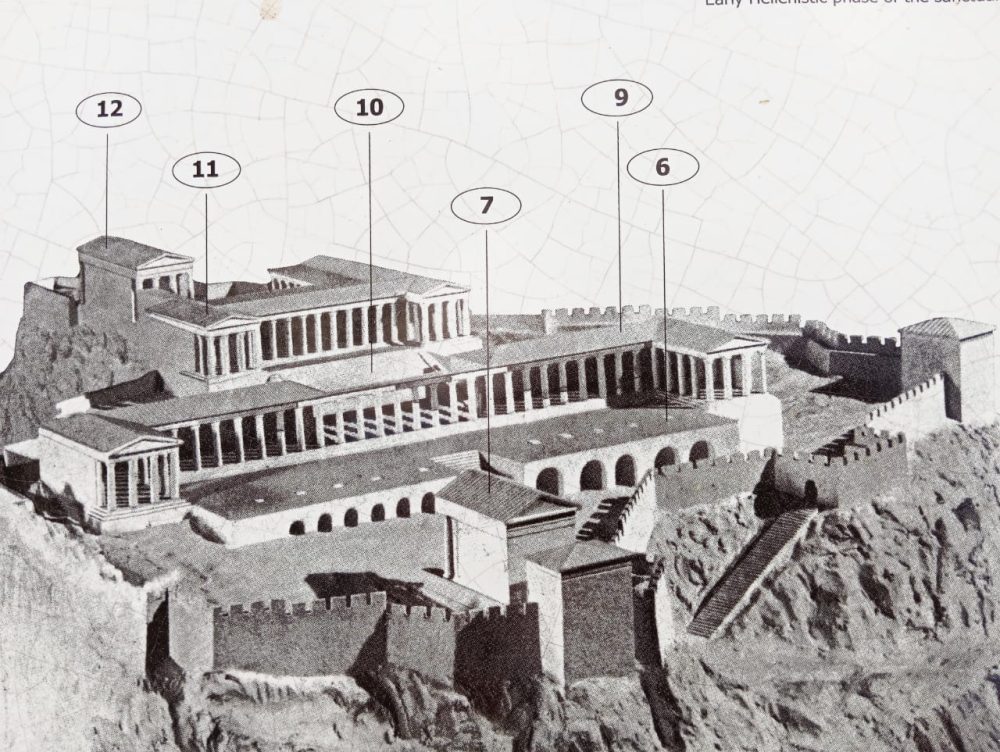 reconstruction of the Acropolis at Lindos Rhodes