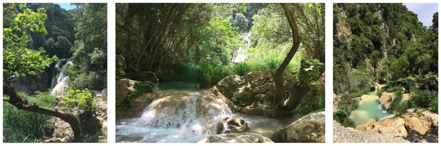 The Polylimnio waterfalls, off the beaten track in Greece's Péoloponnèse region: green-turquoise water in the heart of nature