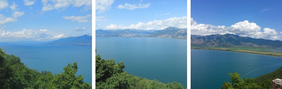 Grand Lac Prespa - Megali Prespa. Water, mountains, nature