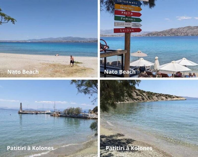 Nato and Patitiri beaches in Salamine