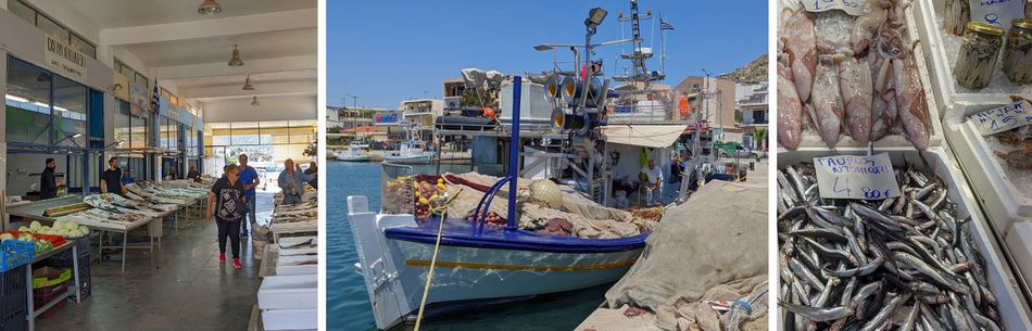 Salamine fish market and port