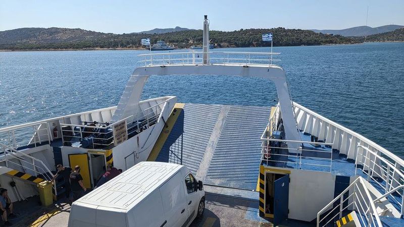 Ferry crossing from Megara to Salamis