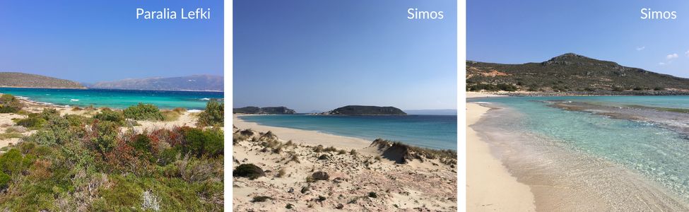 Elafonissos beaches in the Peloponnese, Greece