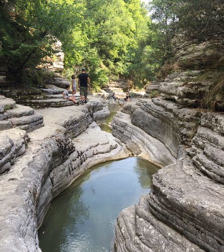 Papingo natural pools in the Zagories, Northern Greece