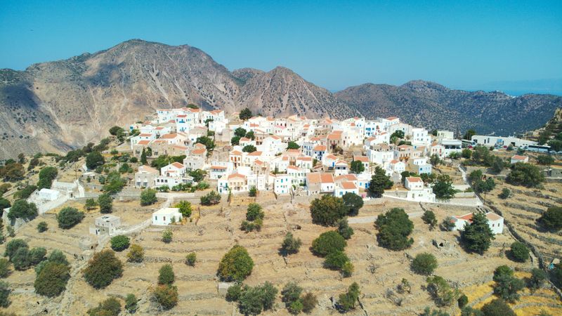 Village of Nikia in Nisyros