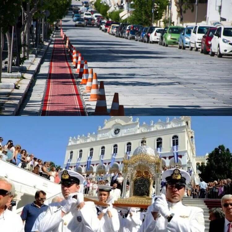 Tinos, August 15, church of Panagia